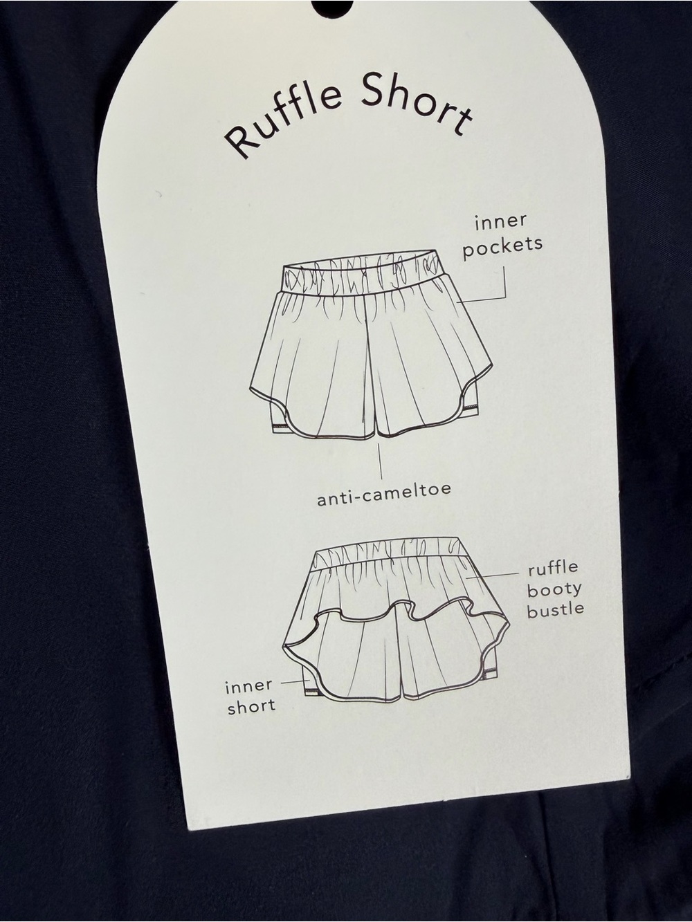 Blogilates Women's Woven Ruffle Shorts - Black - S - Picture 7 of 11
